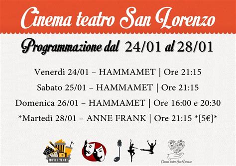 Cinema S. Lorenzo Giaveno a Torino film in programmazione。